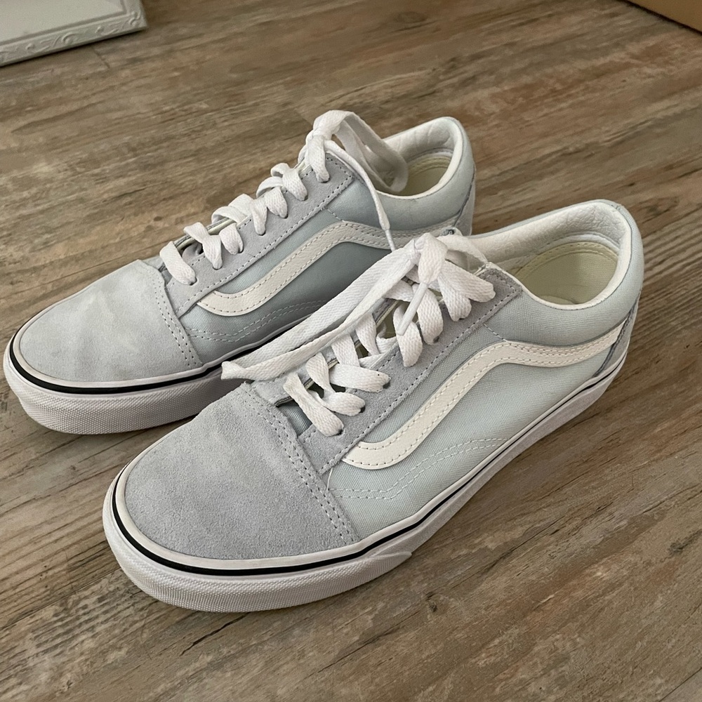 Baby blue vans size 7